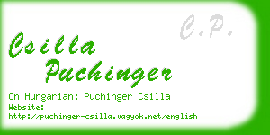 csilla puchinger business card
